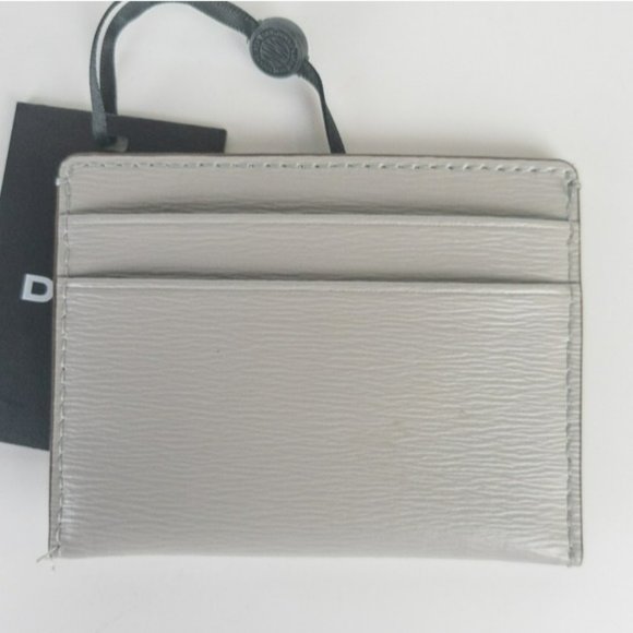 DKNY Women's Grey Leather Card Holder - Picture 4 of 4